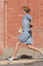 MARGOT ROBBIE on the Set of Dreamland in New Mexico 10/26/2017