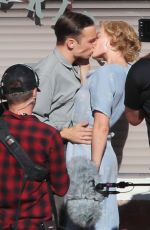 MARGOT ROBBIE on the Set of Dreamland in New Mexico 10/26/2017