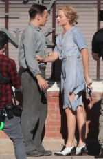 MARGOT ROBBIE on the Set of Dreamland in New Mexico 10/26/2017