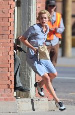 MARGOT ROBBIE on the Set of Dreamland in New Mexico 10/26/2017