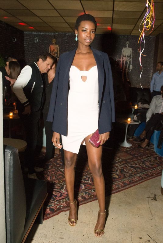 MARIA BORGES at Nina Agdal & Hooch Host Blue Scorpion’s 2nd Anniversary Mailroom in New York 10/25/2017