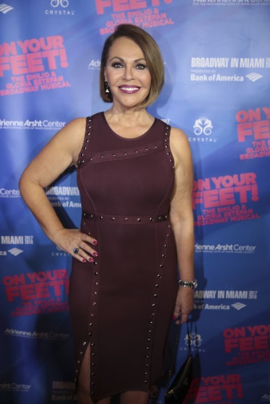 MARIA ELENA SALINAS at On Your Feet Broadway Musical in Miami 10/06/2017