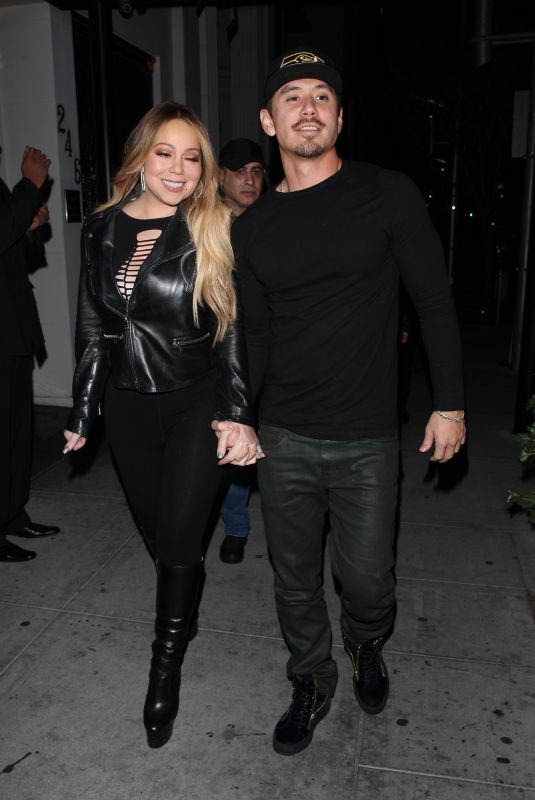 MARIAH CAREY and Bryan Tanaka Out for Dinner at Mastro’s Steakhouse in Beverly Hills 10/11/2017