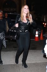 MARIAH CAREY Out for Sushi in New York 10/18/2017