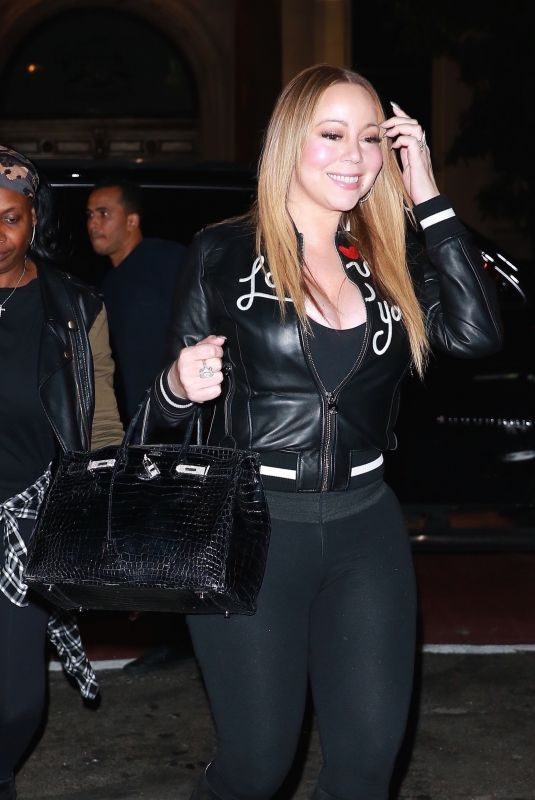 MARIAH CAREY Out for Sushi in New York 10/18/2017