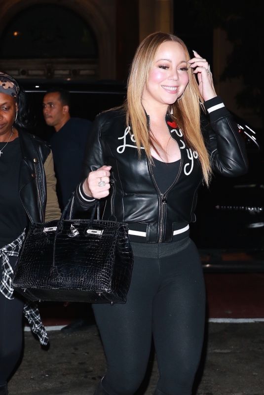 MARIAH CAREY Out for Sushi in New York 10/18/2017