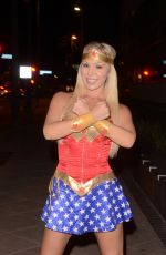 MARY CAREY as Wonder Woman at a Pre-Halloween Party in Universal City 10/19/2017