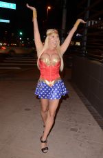 MARY CAREY as Wonder Woman at a Pre-Halloween Party in Universal City 10/19/2017