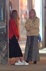 MARY-KATE and ASHLEY OLSEN Take a Smoke Break in New York 10/03/2017