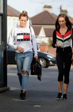 MEGAN MCKENNA and CHLOE MEADOWS Heading to Yoga Class in Essex 10/12/2017