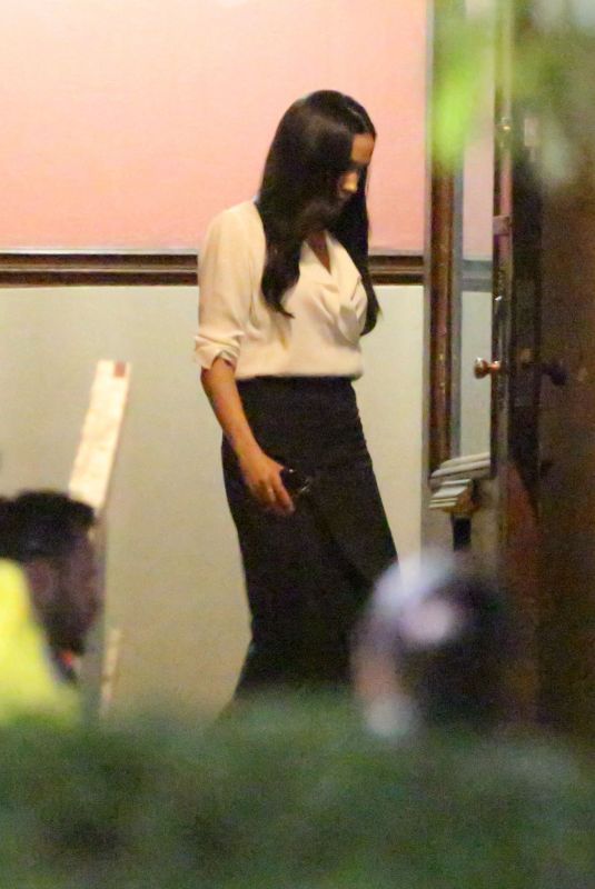 MEGHAN MARKLE on the Set of Suit