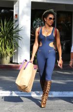 MELANIE BROWN Arrives at Il Segreto Restaurant in Los Angeles 10/03/2017