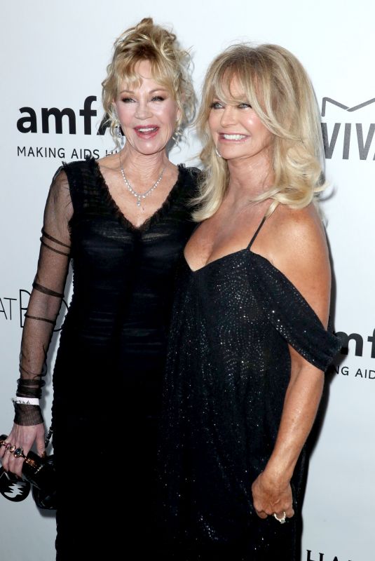 MELANIE GRIFFITH and GOLDIE HAWN at Amfar Inspiration Gala in Los Angeles 10/13/2017