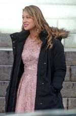 MELISSA BENOIST, CHYLER LEIGH and CAITY LOTZ on the Set of Supergirl in Vancouver 10/11/2017
