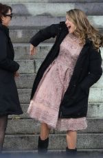 MELISSA BENOIST on the Set of Supergirl in Vancouver 10/11/2017
