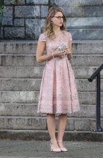 MELISSA BENOIST on the Set of Supergirl in Vancouver 10/11/2017