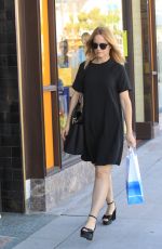 MENA SUVARI Out Shopping in Beverly Hills 10/26/2017