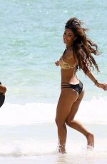 METISHA SCHAEFER in Bikini on the Set of a Photoshoot at Miami Beach 10/16/2017