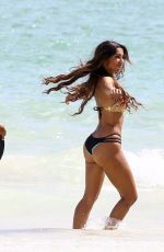METISHA SCHAEFER in Bikini on the Set of a Photoshoot at Miami Beach 10/16/2017