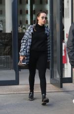 MICHELLE HUNZIKER and AURORA RAMAZZOTTI Out for Lunch in Milan 10/27/2017