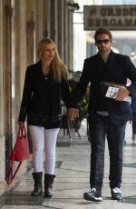 MICHELLE HUNZIKER and Tomaso Trussardi Out in Bergamo 10/21/2017