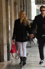 MICHELLE HUNZIKER and Tomaso Trussardi Out in Bergamo 10/21/2017