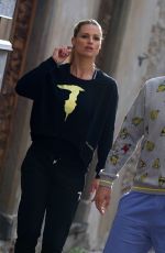 MICHELLE HUNZIKER Out and About in Bergamo 10/28/2017