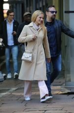 MICHELLE HUNZIKER Out Shopping in Milan 10/23/2017