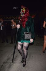 MICHELLE TRACHTENBERG Leaves Tequila Casamigos Halloween Bash in Los Angeles 10/27/2017