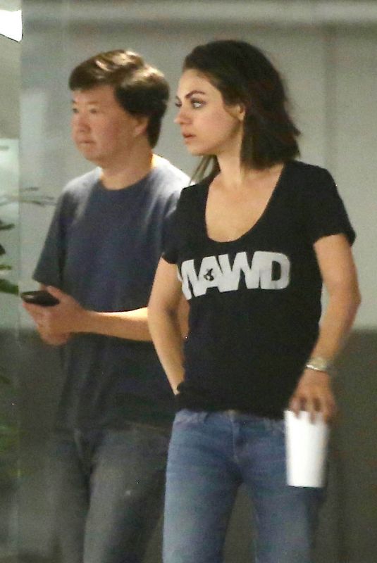 MILA KUNIS and Ken Jeong Out in Malibu 10/17/2017