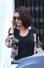 MILA KUNIS Arrives at a Hair Salon in Beverly Hills 10/13/2017