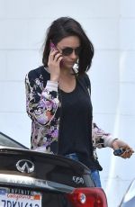 MILA KUNIS Arrives at a Hair Salon in Beverly Hills 10/13/2017