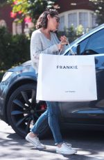 MILA KUNIS in Jeanso Out Shopping in Beverly Hills 10/10/2017