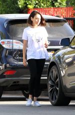 MILA KUNIS Out and About in Los Angeles 10/02/2017