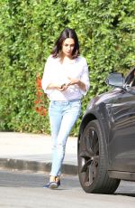 MILA KUNIS Out and About in Los Angeles 10/20/2017