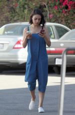 MILA KUNIS Out in Los Angeles 10/25/2017