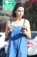 MILA KUNIS Out in Los Angeles 10/25/2017