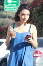 MILA KUNIS Out in Los Angeles 10/25/2017