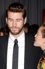 MILEY CYRUS and Liam Hemsworth at Thor: Ragnarok Premiere in Los Angeles 10/10/2017