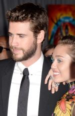 MILEY CYRUS and Liam Hemsworth at Thor: Ragnarok Premiere in Los Angeles 10/10/2017