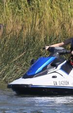 MILEY CYRUS and Liam Hemsworth at Tybee Island in Georgia 10/30/2017