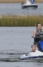 MILEY CYRUS and Liam Hemsworth at Tybee Island in Georgia 10/30/2017