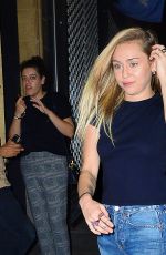 MILEY CYRUS Arrives at a Club in New York 10/08/2017