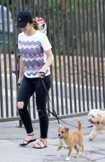 MINKA KELLY at a Dog Park in West Hollywood 10/11/2017