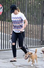 MINKA KELLY at a Dog Park in West Hollywood 10/11/2017
