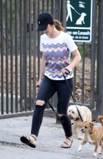MINKA KELLY at a Dog Park in West Hollywood 10/11/2017