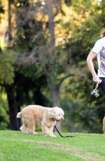 MINKA KELLY at a Dog Park in West Hollywood 10/11/2017