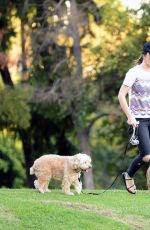 MINKA KELLY at a Dog Park in West Hollywood 10/11/2017