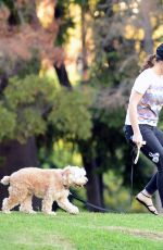 MINKA KELLY at a Dog Park in West Hollywood 10/11/2017