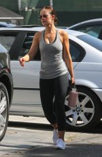 MINKA KELLY Leaves a Gym in Beverly HIlls 10/09/2017